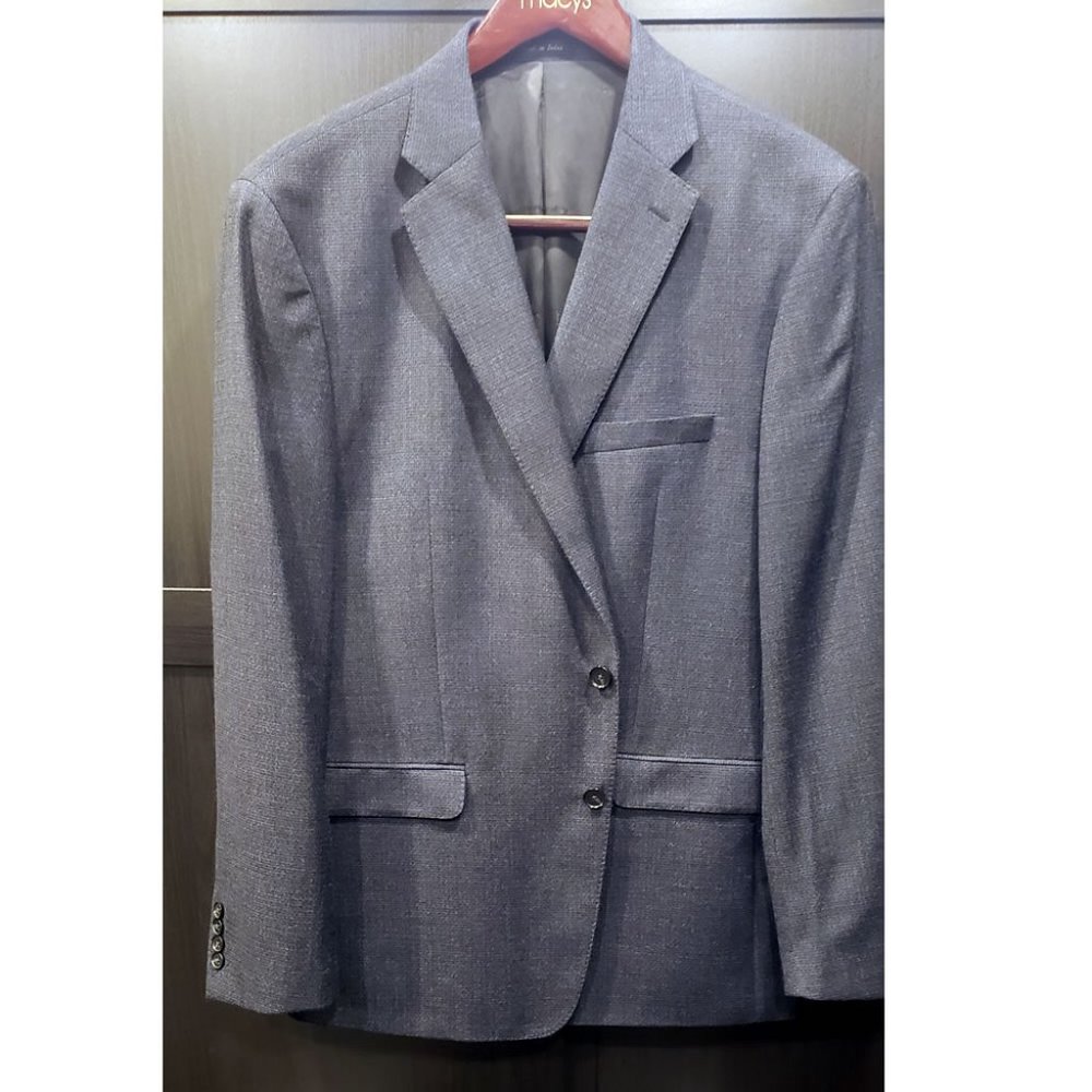 Calvin Klein Slim fit Charcoal/Blue Sport Jacket 48R